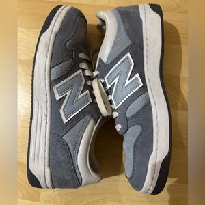 New Balance Men's Gray and Cream Sneakers